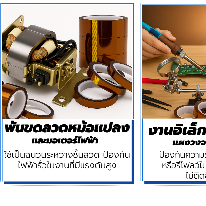 เทปพันหม้อแปลง Kapton